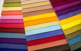 échantillon de tissus de couleurs